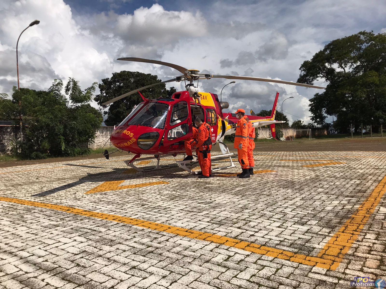 Helicóptero dos Bombeiros transfere recém nascidos de Patos de Minas