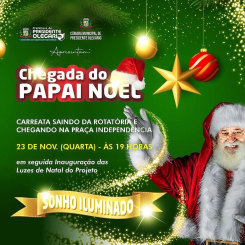 Carreata na noite desta quarta-feira (23) anuncia a chegada do Papai Noel em  Presidente Olegário  Notícias
