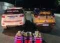 Perseguição na BR 146 acaba em choque em árvore, prisão de dupla e apreensão de carga de drogas