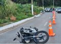 Motociclista morre após perder o controle da direção e bater em poste na avenida Fátima Porto