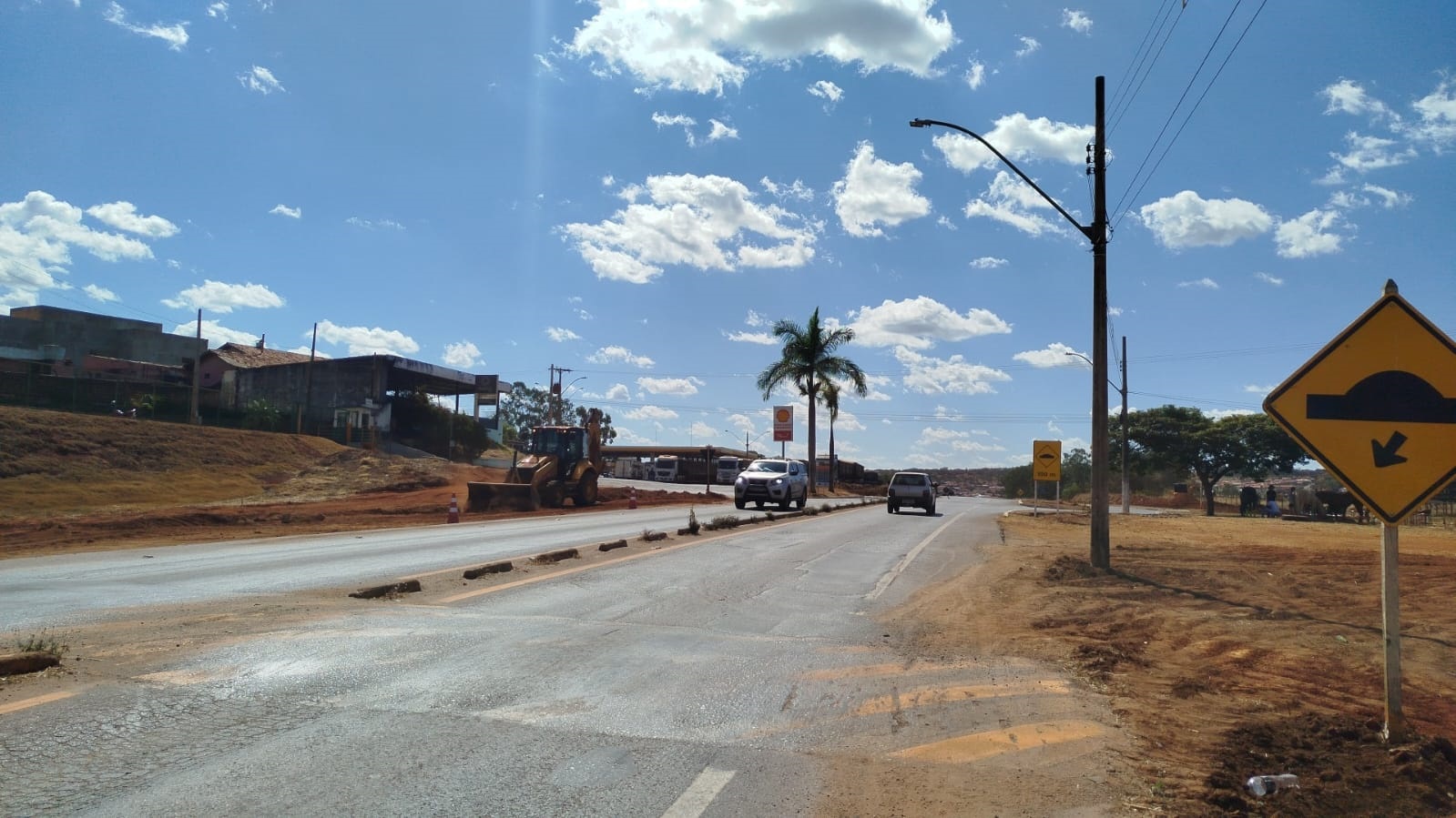 Trevo de Presidente Olegário ganha obras de modernização e segurança na MG-354