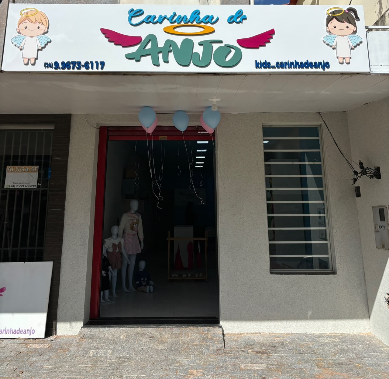 Carinha de Anjo Moda Kids reinaugura em novo endereço com promoções, sorteios e atrações para a criançada em Presidente Olegário